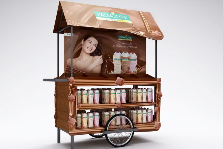 Mobile stand for Colgate Palmolive