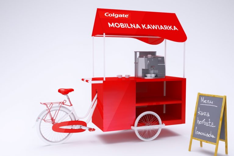 Mobile cafe for Colgate